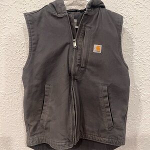 Carhartt Gray Hooded Vest